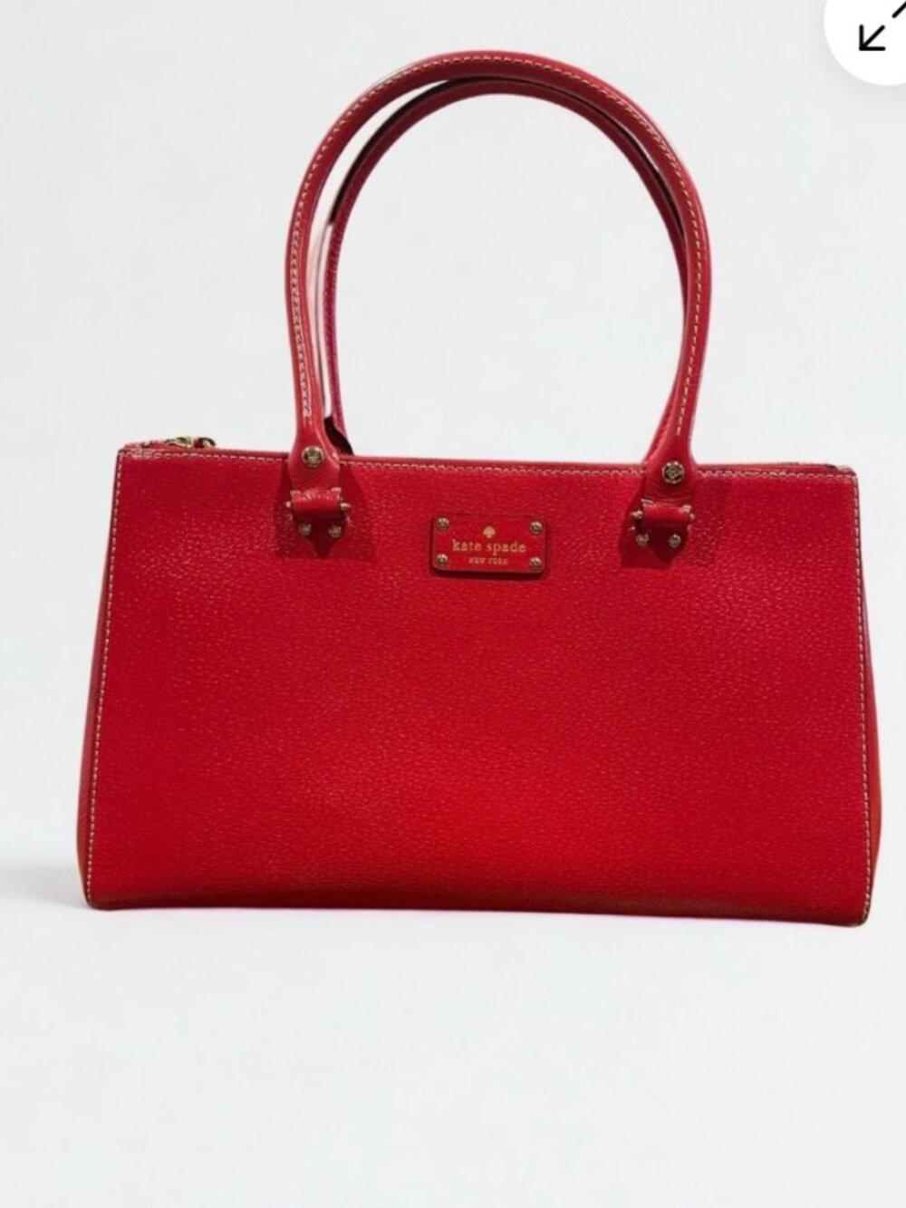 NWOT kate spade Wellesley Martine Red Leather Tote Shoulder Bag